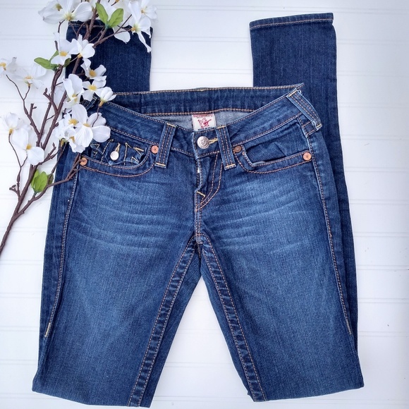 True Religion Denim - True Religion Julie Skinny medium/dark wash jeans